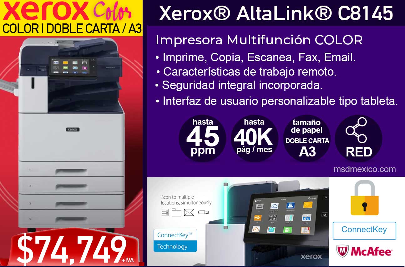xerox altalink c8145 precio oferta promocion
